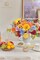 Rainbow Artificial Flowers Set – Peonies, Chrysanthemum, Daisy, Hydrangea, Sunflower, Violets, Dahlia, Daffodils, Epiphyllum, Orchid, Cherry Blossom, Camellia, Leyaron – Fake Flower Collection for Home & Event Decor